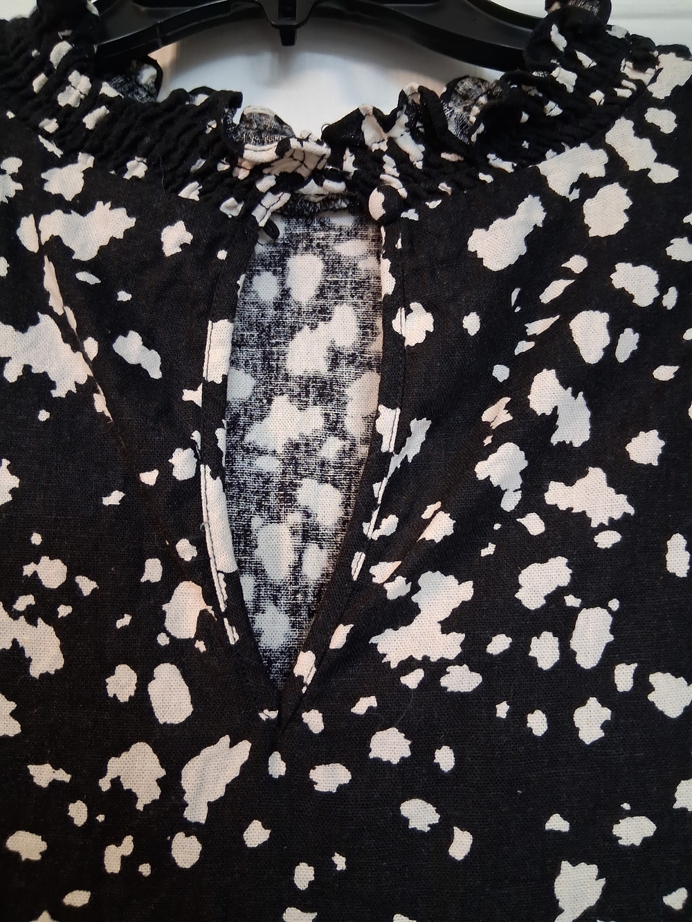 Who What Wear Black White Speckled Midi Dress Office Business Casual Sz Large - Picture 5 of 8